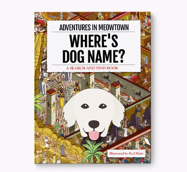 Personalised Golden Retriever Book: Where's Dog Name? Volume 2